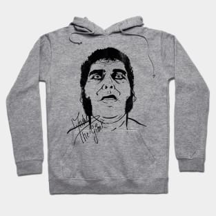 Vintage Andre The Giant Signature Hoodie